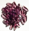 50 5x16mm Transparent Amethyst Dagger Beads